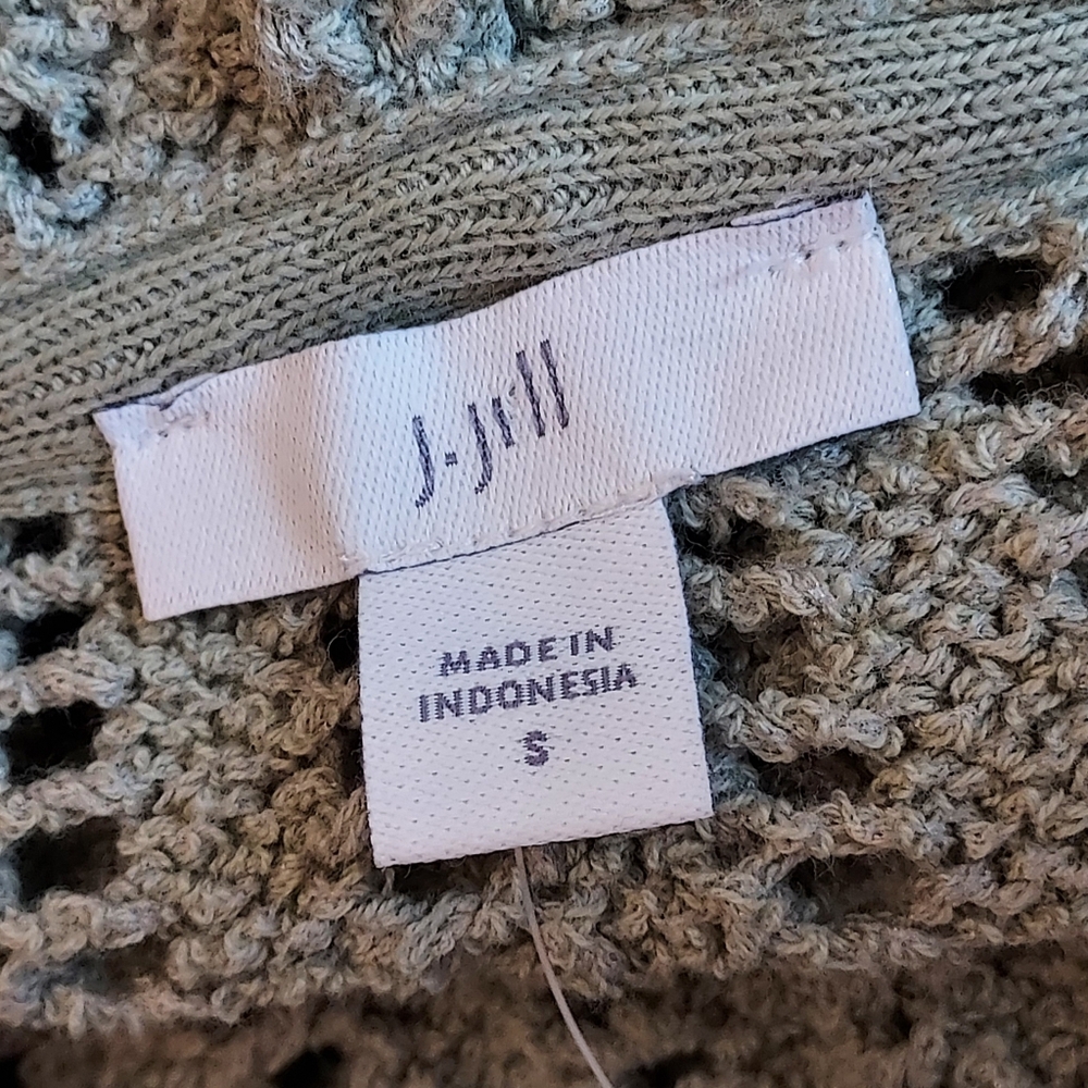 J. Jill Seagrass Green Cardigan Hoodie Sweater Size Small NEW NWT - Picture 9 of 13